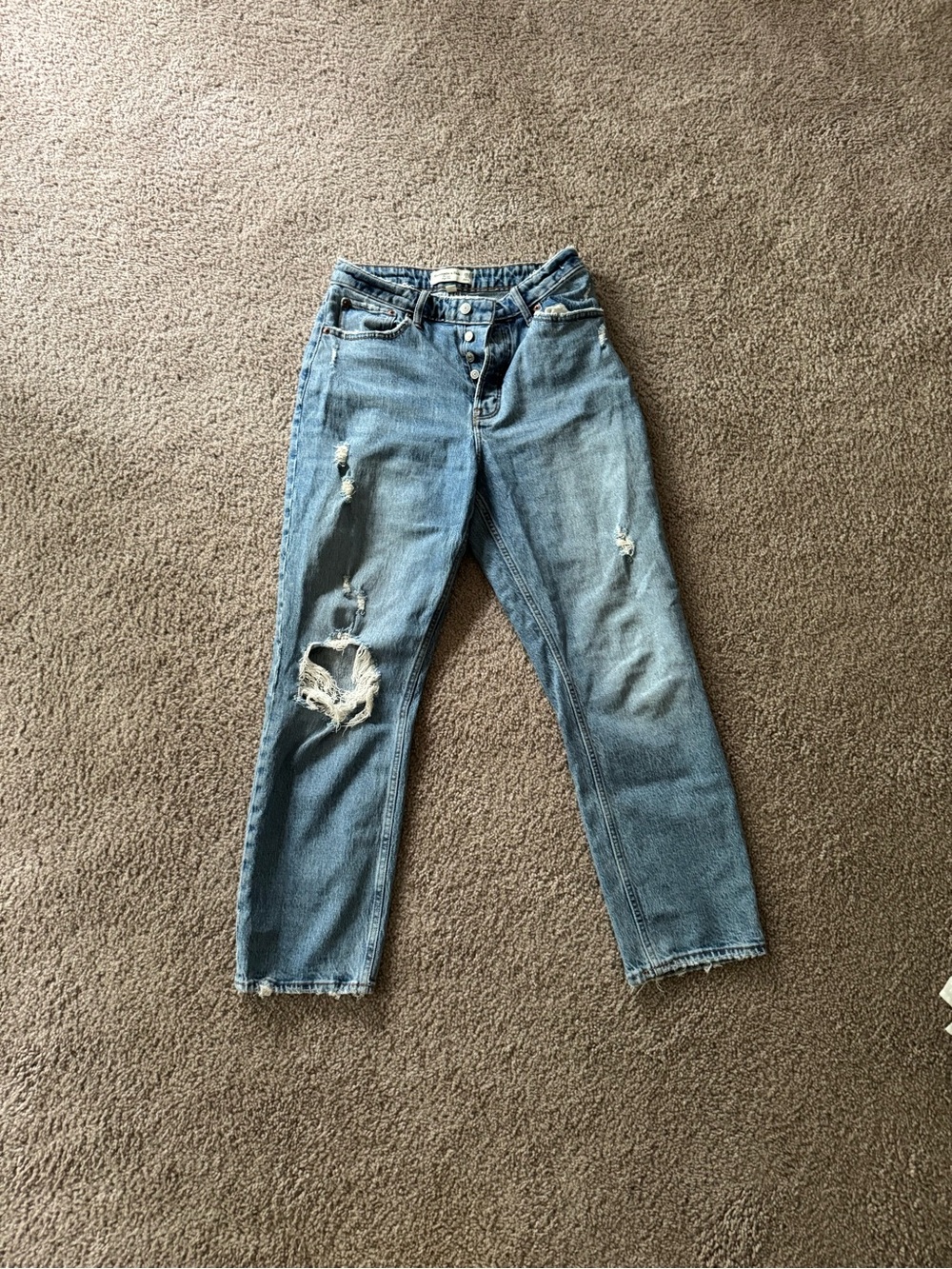 Abercrombie & Fitch The Dad High Rise Curve Love